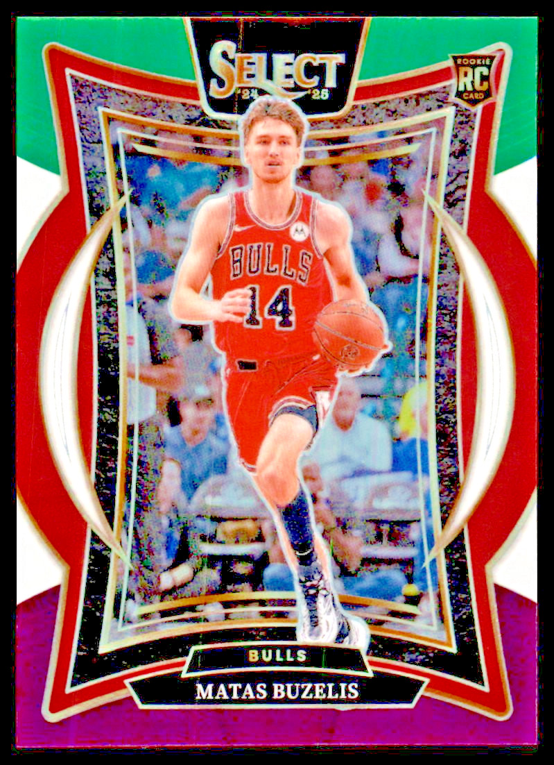 2024-25 Select Concourse Matas Buzelis #70 Green White Purple Prizm (RC)