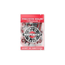 Independent Skateboard Hardware 1" Phillips Red/Black 1 inches, Red, Black
