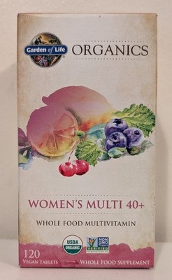 Garden of Life Mykind Organics Women's Multi 40+ - 120 Tablets - EXP 06/27 - NEW