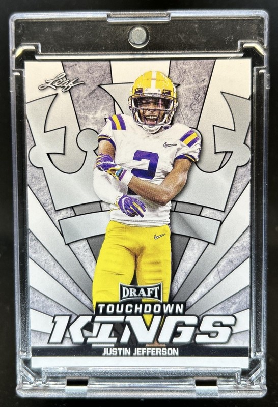 2020 Leaf Draft Justin Jefferson Rookie RC #87 Tigers