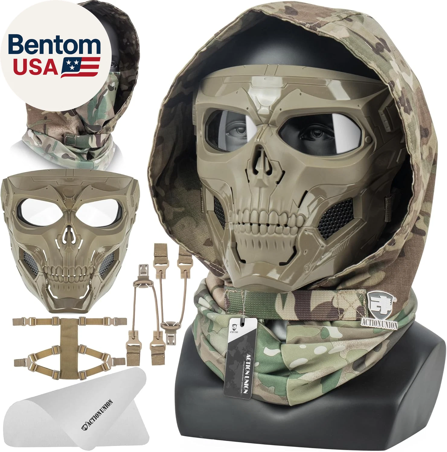 Airsoft Mask Full Face Skull Balaclava Face Mask Men Skeleton Mask Tactical Prot
Opens in a new wind