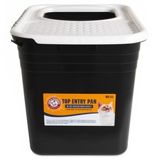 Arm  Hammer Premium Top Entry Litter Box w/ Filter, Microban, Clean Paws - 80 C