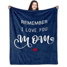 Mom Blanket 50x60 Inch Remember I Love You Gifts From Daughter Son Mothers Day
