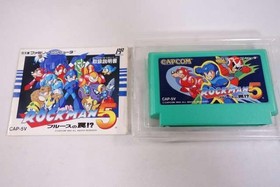 Famicom Software Model Rockman 5 Blues Trap Capcom FP354