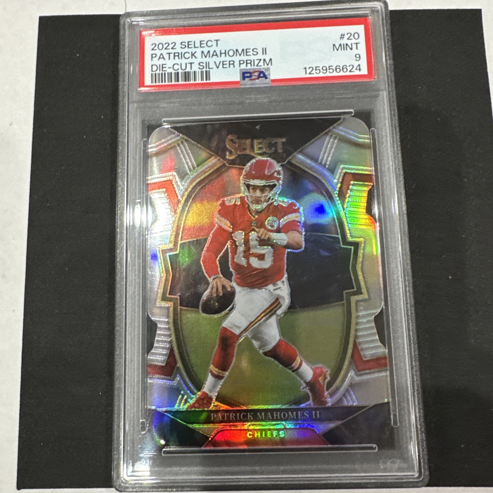 2022 Panini Select - Concourse Patrick Mahomes II #20 Silver Prizm Die-Cut