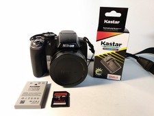 Nikon Coolpix P80 digital camera, 10.1 MP, 18x zoom works, w/batt, charger, card