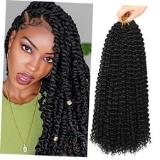 Passion Twist Hair 6 Packs x22 strands pack 132 18 Inch Pack of 6 1B