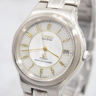 Citizen Attesa Titanium Perpetual Calendar E760-K17705 Men s Solar Watch