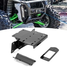 Steel UTV Winch Mounting Plate Fit Kawasaki Ridge/XR 2024-2025
