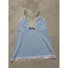 Adore me NWT Light Blue Lace-Trim Camisole Sleep Top SMALL