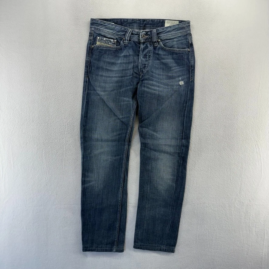 Jean Diesel Viker Homme - Taille 34/32 - Couleur Gris Noir - Occasion Très Bon État