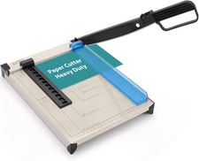 Paper Cutter Heavy Duty, 12" Paper Trimmer with Safety Guard, Guillotine Papers 