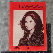 1973 The Way We Were Sheet Music Barbra Streisand Hamlisch Bergman Colgems EMI P