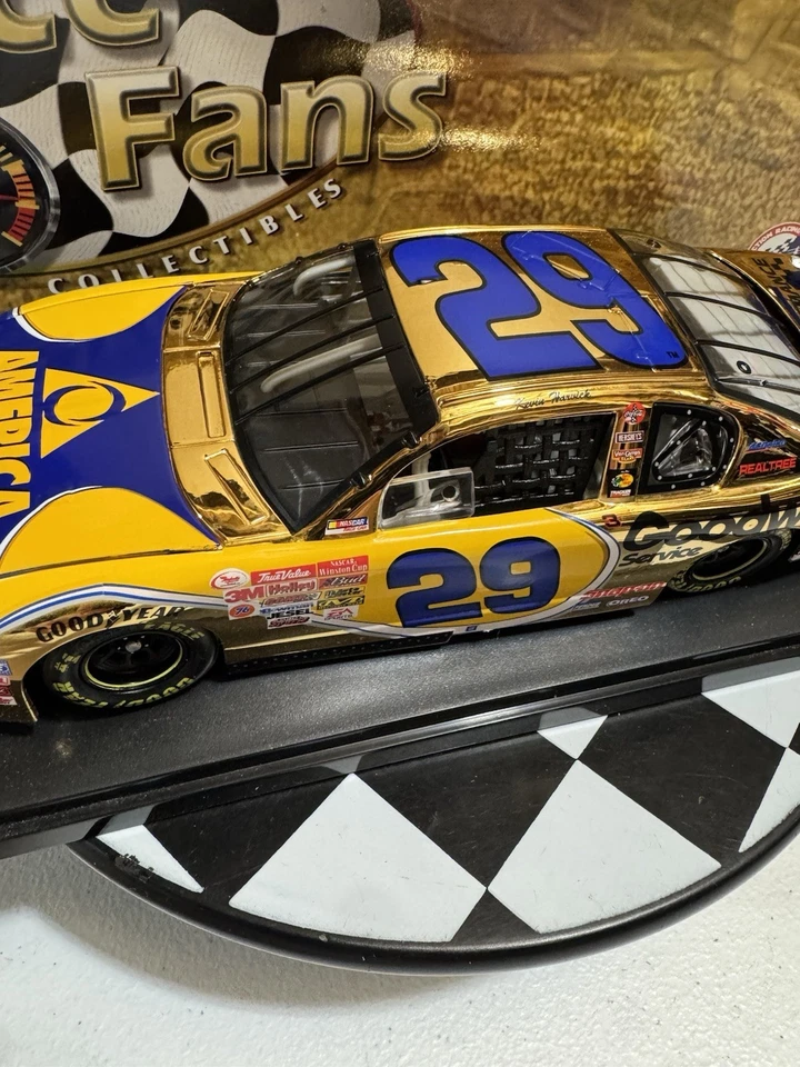 RARO* Kevin Harvick ORO #29 GM Goodwrench AOL 2001 1:24 Nascar Diecast Foto 3 de 4