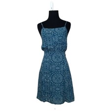 Honey Belle blue floral print mini dress size Small