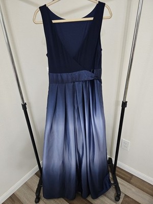 green emerald velvet dress Slny Womens Petites Satin Ombre Evening Dress Black 10p main image 0