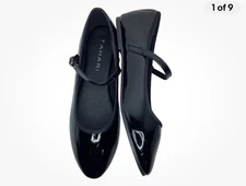New! Tahari Vienna Black Patent Slip On Ballet Women’s Flats Size 7