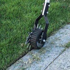 1set Wheel Rotary Edger Manual Lawn Trimmer Metal Garden Edging Tool