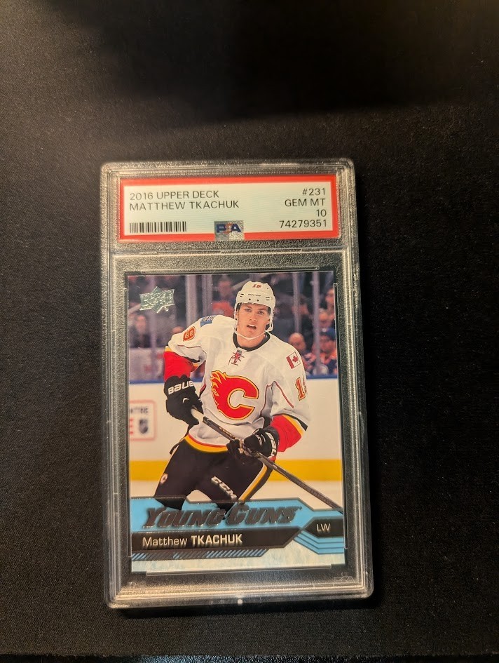2016-17 Upper Deck Young Guns Matthew Tkachuk #231 PSA 10