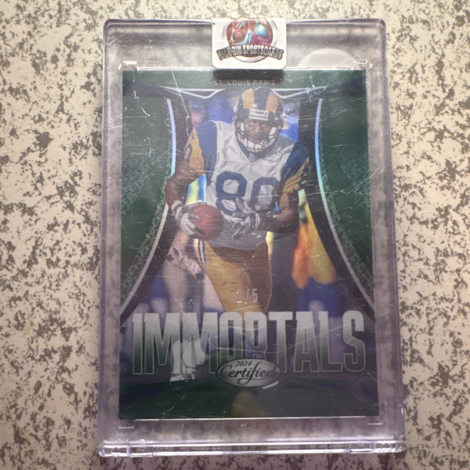 Panini 2024 Certified Immortals Isaac Bruce #11 /5 St. Louis Rams NFL