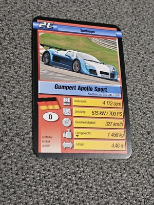 Gumpert Apollo Sport  - Luxus Klasse -Einzelkarte von Ravensburger (12)