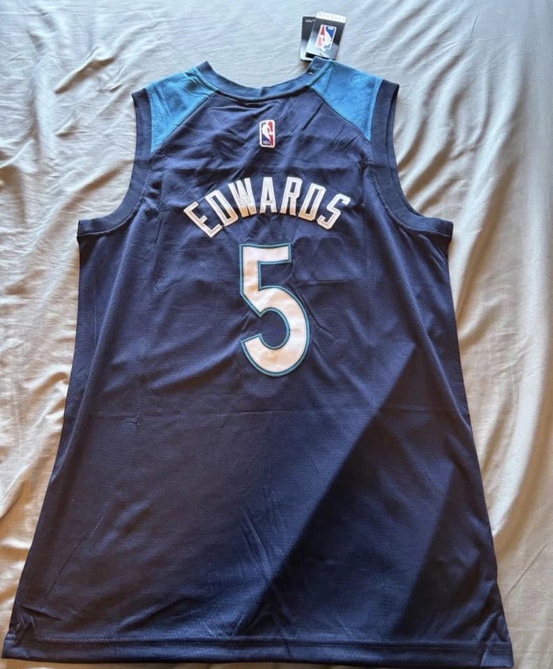 Баскетбольная футболка Энтони Эдвардса из Timberwolves Victor Webamyama размер большой новая - Изображение 4 из 4