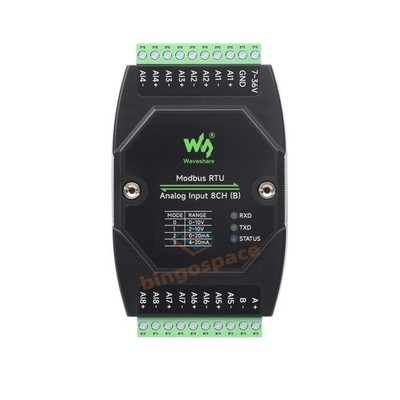 Modbus RTU Analog Input 8CH 12-bit Industrial Grade Analog Acquisition Module