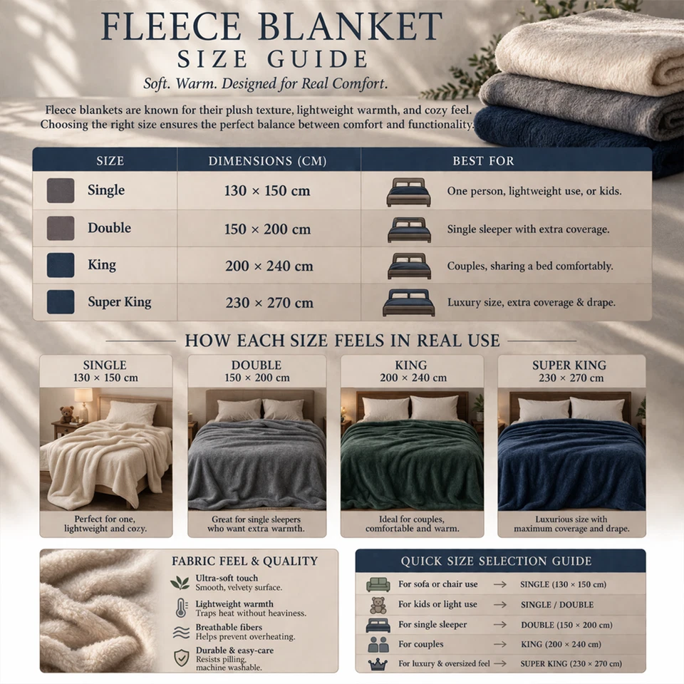 Luxury Thick Mink Blanket Large Faux Fur Fleece Sofa Bed Throw Couch Warm Soft - Image 2 of 4