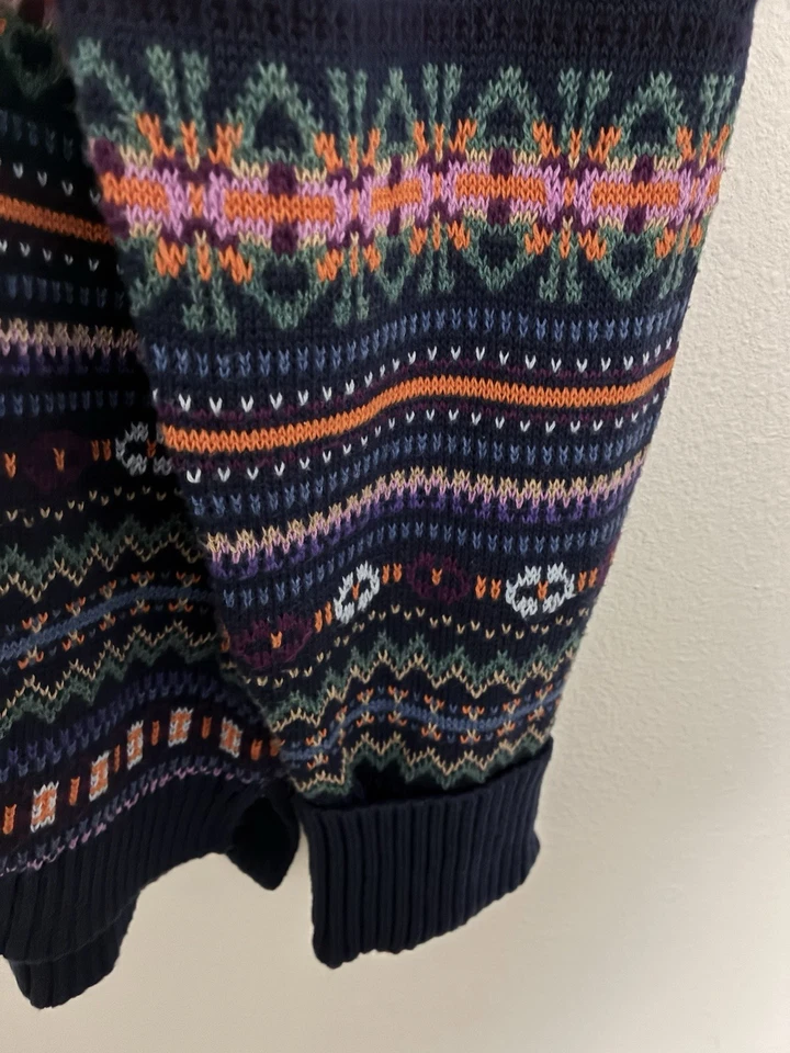 Suéter Chaps Mujer XL Multicolor Fair Isle Mariposa Cuello Redondo Pullover Tejido Foto 3 de 4
