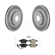 Transit Auto KGA-100235 Brake Disc and Pad Kit Front for VW Volkswagen Jetta CC