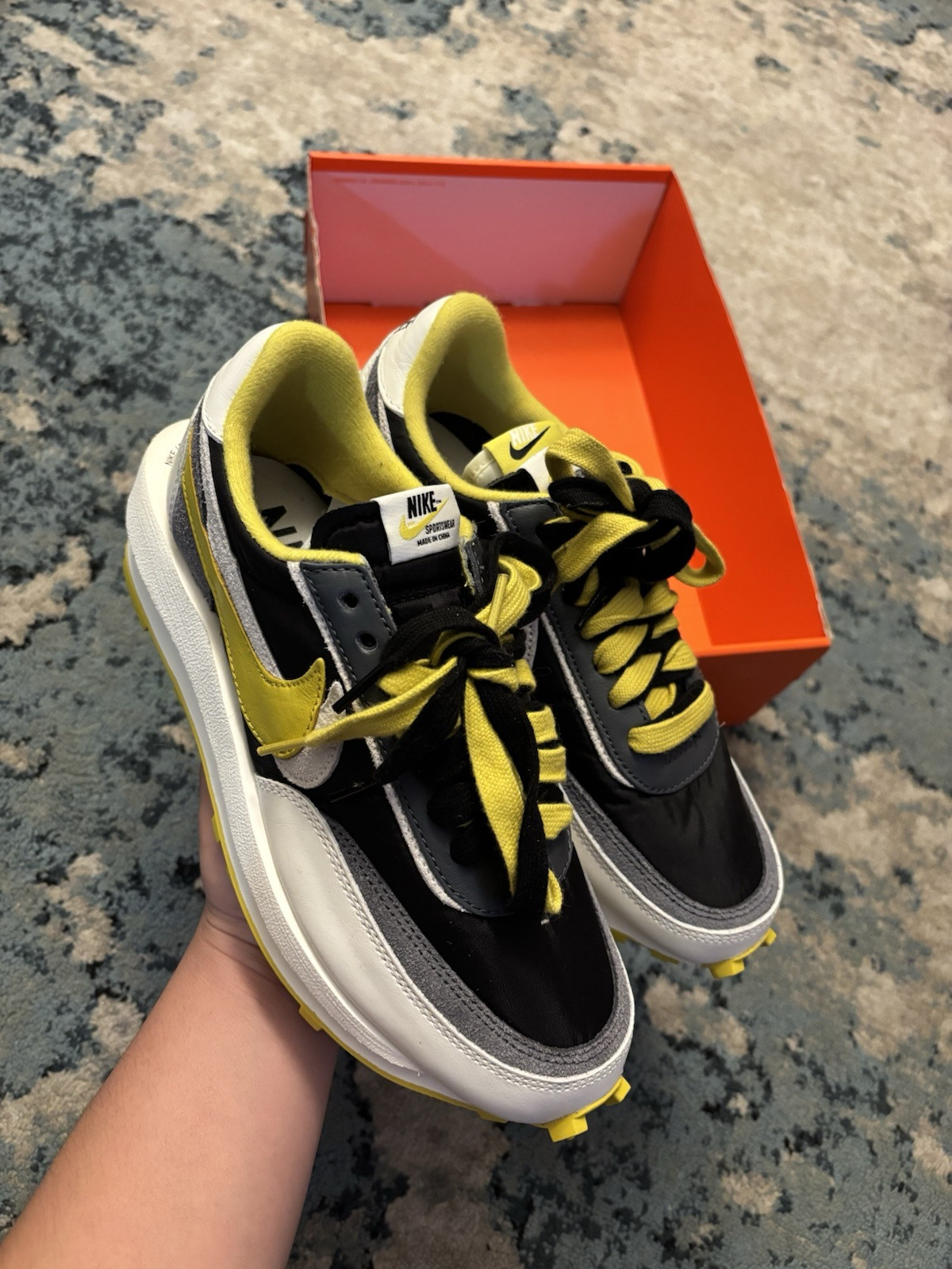 SACAI X NIKE Taglia 7 Nike sacai x Undercover x LDWaffle Bright Citron nuove (senza coperchio scatola)
