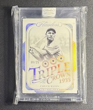 2024 Panini Flawless Chuck Klein Triple Crown 1933 Triple Diamond Gem #8/25 #9