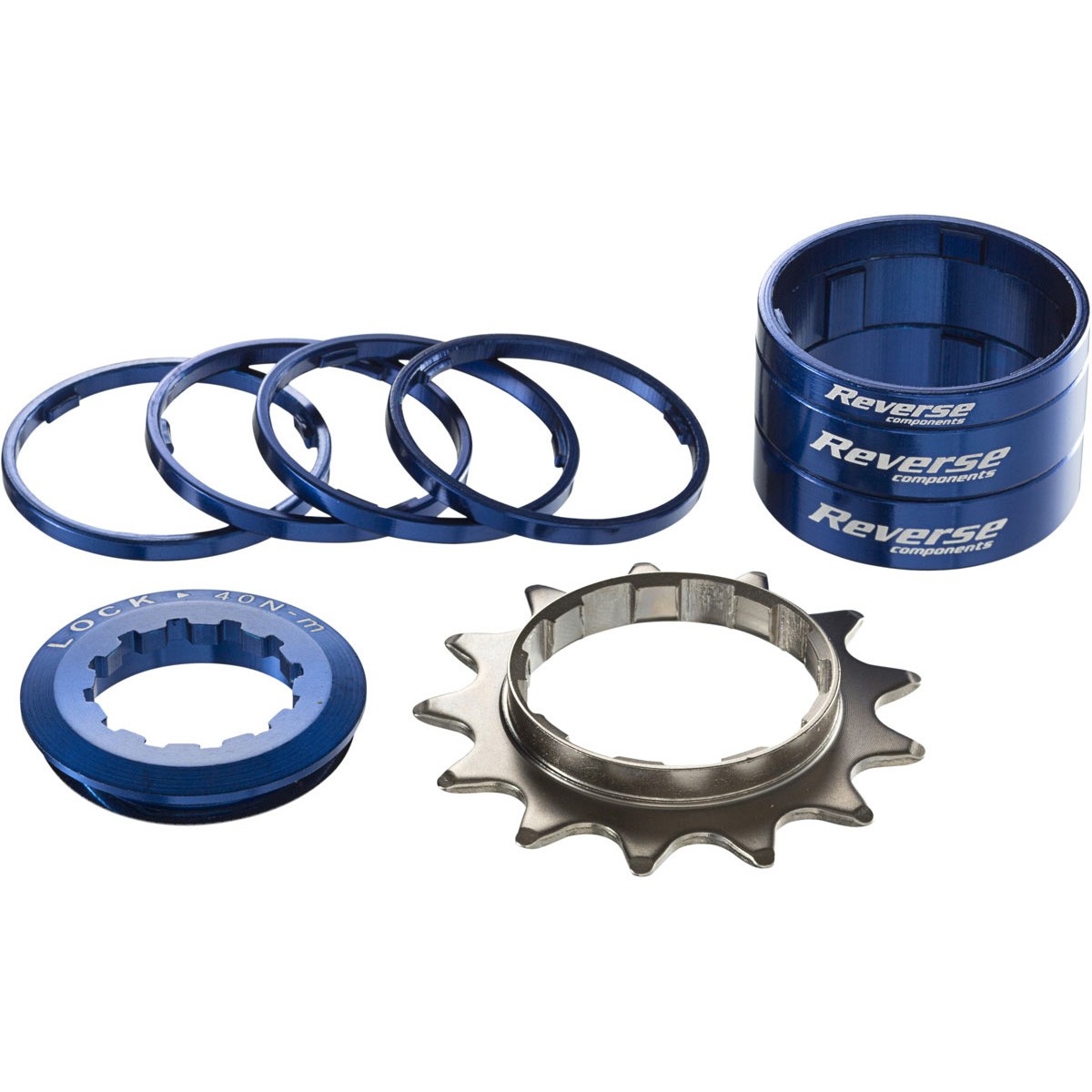Blue 13t Single Speed Conversion Kit for HG Freehub Hyperglide-Spline Alloy 9890₽