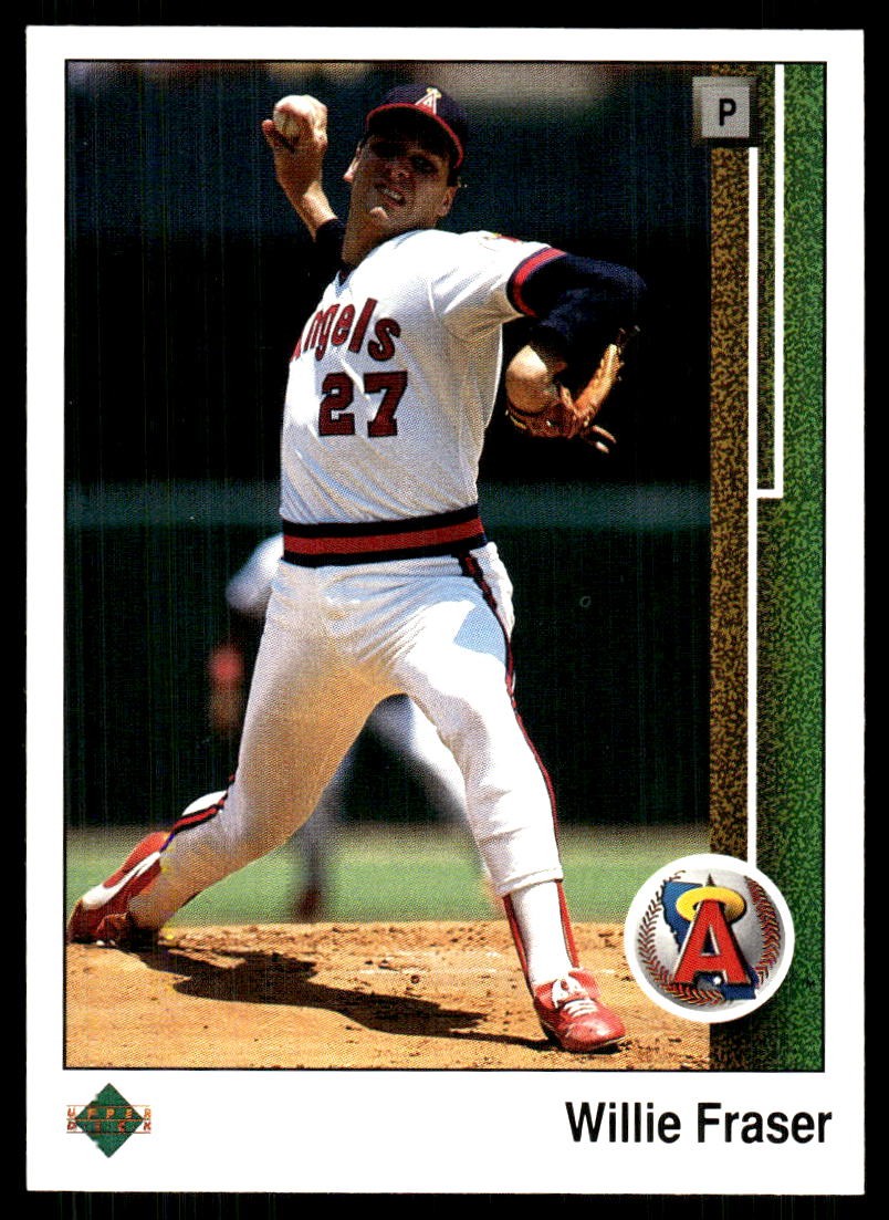 Willie Fraser 1989 Upper Deck #613 Angels FREE SHIPPING StackedPacks