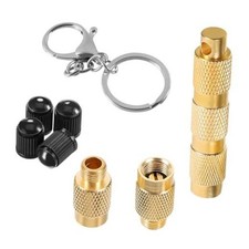 Tire Deflator 4 In 1 Brass Tyre Pressure Relief Tool With Keychain Valve Tire Deflator 4 In 1 Brass Tyre Pressure Relief Tool With Keychain Valve