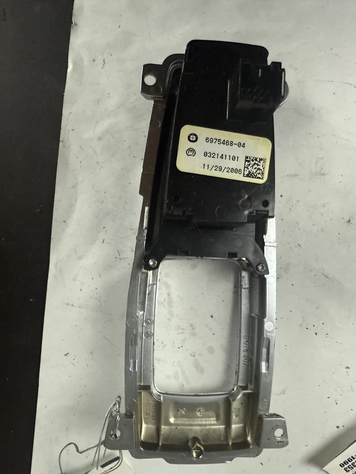 2007-2014 BMW X5 Emergency Brake Switch W/ Bezel Assembly 6975468 OEM - Image 3 of 4