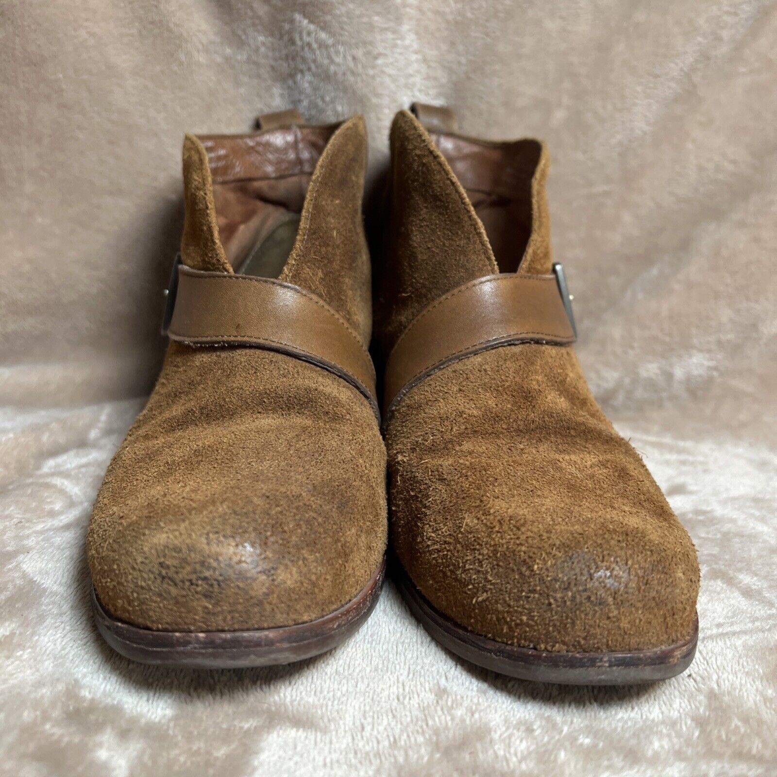 UGG Australia Wright Belted Boot Brown Suede Leat… - image 2