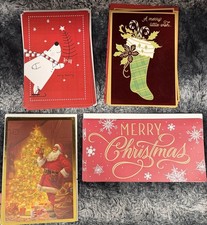 38 Hallmark Christmas Cards And Envelopes Greetings Assorted Mixed New Unused
