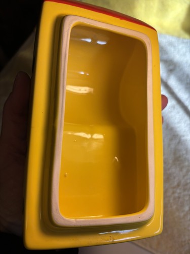 Annee Goodchild Pottery Porta Portugal vaso a pois giallo pollo EXC - Foto 12 di 13