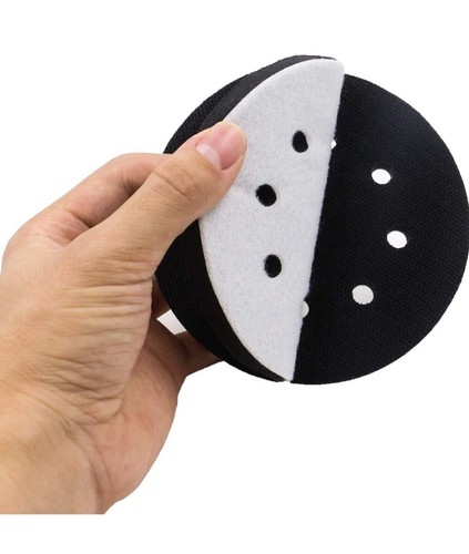 5 Pack 5 Inch 8 Holes Interface Pads Hook and Loop Soft Density Sponge Cushion - Picture 6 of 11
