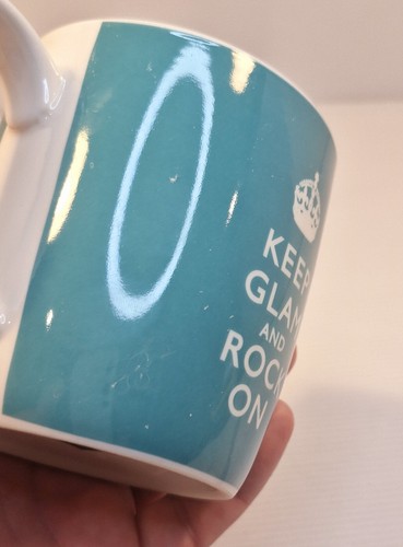 Keep Glam and Rock On Coffee Tea Mug Cup 300ml – Stylish & Motivational - Picture 7 of 7