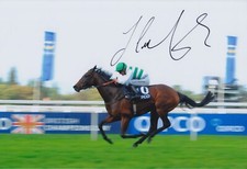 JIM CROWLEY HAND SIGNED 12X8 PHOTO MADAME CHIANG HORSE RACING AUTOGRAPH