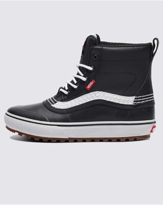Vans MTE Standard Mid Waterproof Boot Men s Size 12 Black White NEW