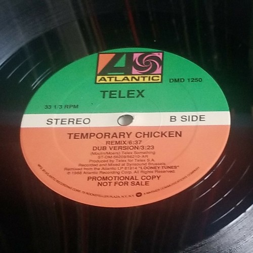 Telex – Temporary Chicken 1988 VG+ 12" Promo Electronic Synth-pop DMD 1250 - Imagen 10 de 12