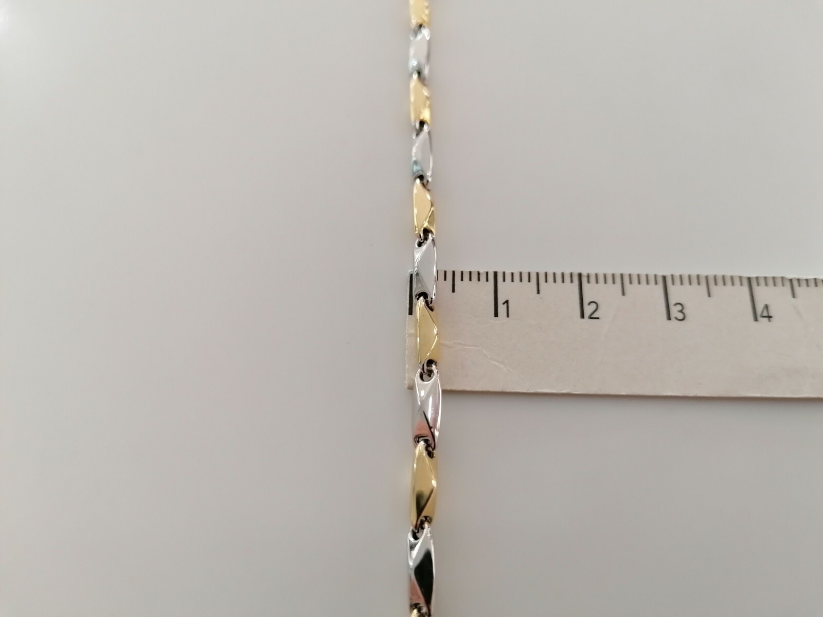 Collier Ras Du Cou En Or Jaune 18K Massif - Chaîne Maille Solide 45 Cm, Fabriqué En Italie, Neuf