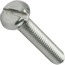 12-24 x 1-1/4" Slotted Pan Head Machine Screws Stainless Steel 18-8 Qty 25