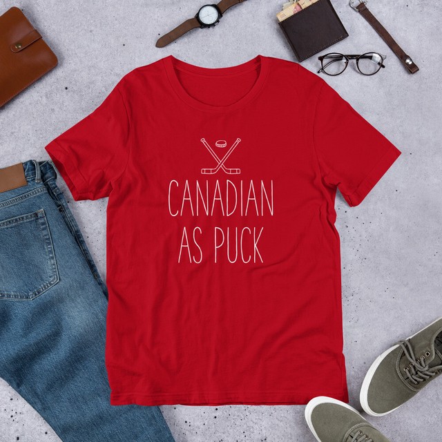 Funny Canadian Hockey Quote Unisex Short Sleeve Jersey T ...