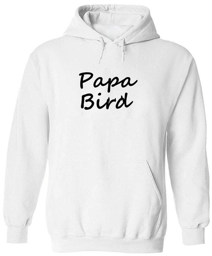 Papa Bird Mens Pullover Sweatshirt Hoodie Sweater Gift For New Dad Father Daddy - Picture 8 of 19