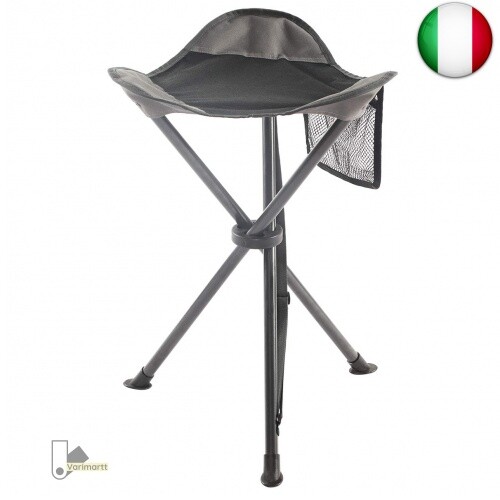 EVER ADVANCED Sedia Treppiede Pieghevole Sgabello da Campeggio Esterni