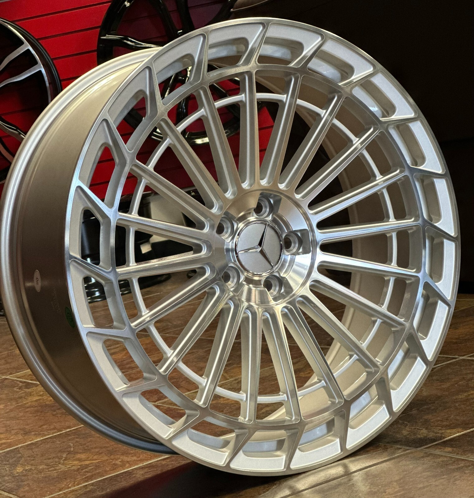22'' Wheels fit Mercedes S550 Bentley S63 Silver Rims Continental Tires S580 GLC